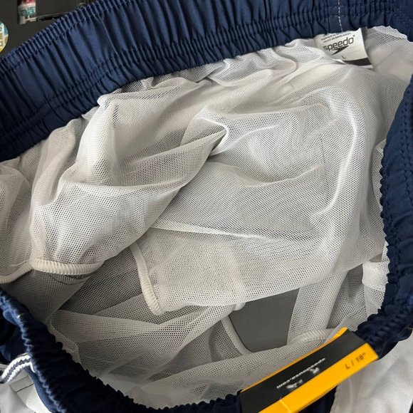 Speedo Large Comfort Stretch Sun Protection Shorts Pants Gray Men New - Picture 10 of 11